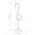 LED Tischlampe 50 cm Flamingo 3000 K Schwarz Deko