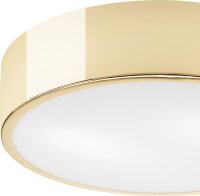 Runde Deckenlampe Glas E27 Ø26 cm blendarm in Gold