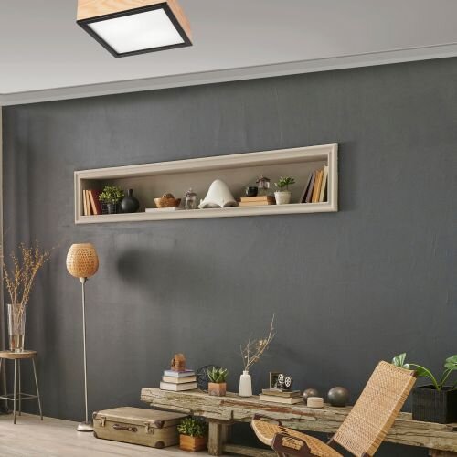 Gemütliche Deckenlampe Pinie Glas B:31 cm E27 2-flammig
