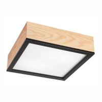 Gem&uuml;tliche Deckenlampe Pinie Glas B:31 cm E27 2-flammig