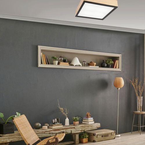 Gemütliche Deckenlampe Pinie Glas B:38,5 cm 4-flammig