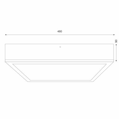 Holz Deckenleuchte Glasschirm E27 B:48 cm blendarm