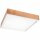 Holz Deckenleuchte Glasschirm E27 B:48 cm blendarm