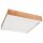 Holz Deckenleuchte Glasschirm E27 B:48 cm blendarm