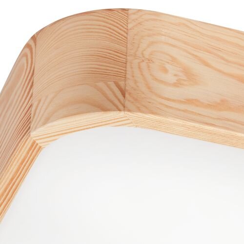 Natürliche Deckenlampe Pinie Glas B:45 cm E27 4-flmg