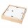 Deckenlampe Glas blendarm Holz Pinie E27 B:38,5 cm