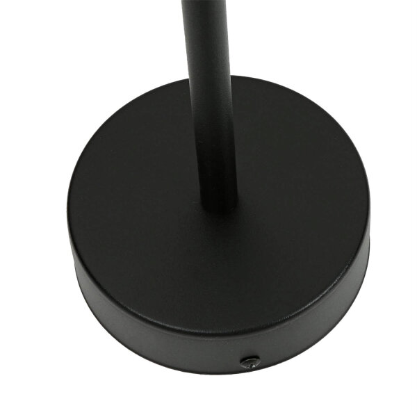 Wandleuchte Schwarz Metall T:41cm E27 Industrial