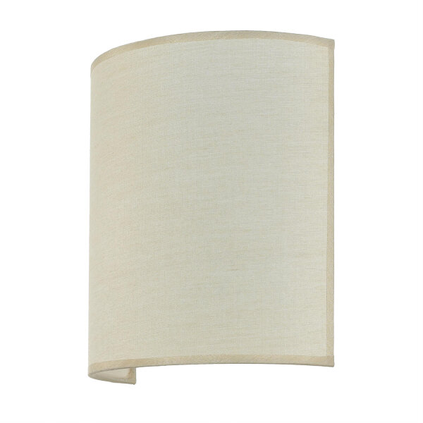 Wandleuchte ALICE Kaffee Braun Stoff Schirm modern