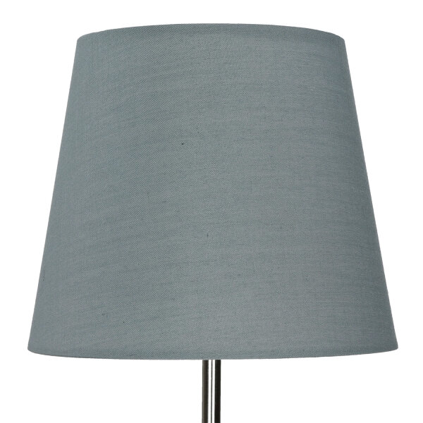 Moderne Tischlampe Stoff Grau Metall 33 cm elegant E14