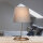 Moderne Tischlampe Stoff Grau Metall 33 cm elegant E14