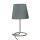 Moderne Tischlampe Stoff Grau Metall 33 cm elegant E14