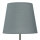 Moderne Tischlampe Stoff Grau Metall 33 cm elegant E14