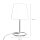 Moderne Tischlampe Stoff Grau Metall 33 cm elegant E14