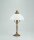 Nachttischlampe Echt-Messing Glas E27 44 cm Jugendstil