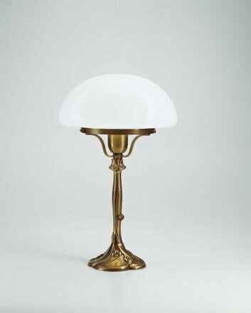 Pilzleuchte Premium Glas Messing E27 39 cm Jugendstil