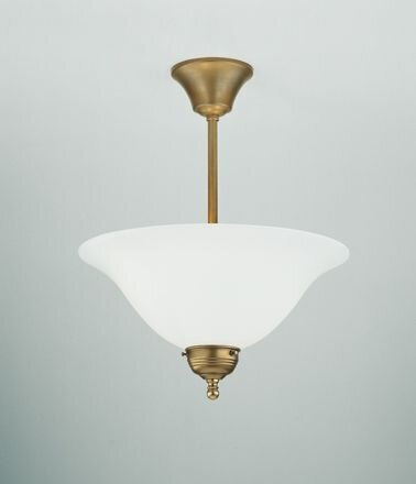 Runde Deckenleuchte Berliner Messing Glas E27 Ø35 cm