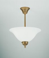 Runde Deckenleuchte Berliner Messing Glas E27 Ø35 cm