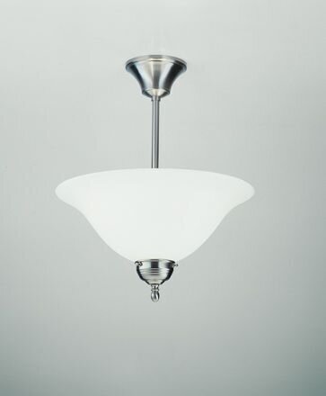 Runde Deckenleuchte in Nickel Messing Glas E27 Ø35 cm
