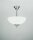 Blendarme Deckenlampe in Nickel Messing Glas E27 &Oslash;32 cm