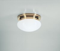 Stilvolle Deckenlampe E27 Messing poliert Glas Ø20 cm