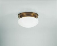 Elegante Deckenlampe E27 Berliner Messing Glas Ø20 cm