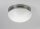 Deckenlampe blendarm Messing in Nickel Glas &Oslash;41 cm E27