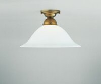 Gemütliche Deckenlampe Berliner Messing Glas...