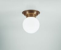 Deckenlampe Berliner Messing Glaskugel E27 Ø16 cm...