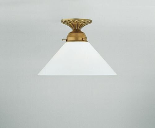 Blendarme Deckenleuchte Berliner Messing Glas B:25 cm
