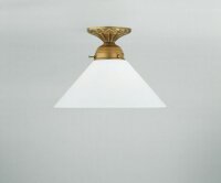 Blendarme Deckenleuchte Berliner Messing Glas B:25 cm