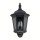 Wandleuchte Außen Glas Metall Schwarz E27 IP43 B:26 cm