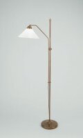 Elegante Stehleuchte Berliner Messing Glas E27 160 cm