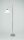 Wohnliche Stehlampe Messing Glas E27 160 cm in Nickel