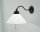 Wandlampe mit Zugschalter Glas Messing T:35 cm blendarm
