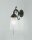 Antike Wandlampe Messing Glas Zugschalter E27 T:17 cm