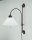 Wandlampe Messing Glas Schalter E27 mit Kabel Stecker