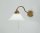 Blendarme Wandlampe mit Schalter T:49 cm Messing Glas