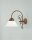 Wandlampe Jugendstil Glas Berliner Messing E27 T:33 cm