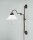 Antike Wandlampe Messing Glas Kabel Stecker Schalter
