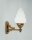 Dekorative Wandlampe Echt-Messing Glas E27 Jugendstil