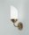 Blendarme Wandleuchte Messing Glas wohnlich E27 T:14 cm