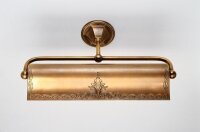 Schwenkbare Bilderlampe Messing massiv E14 B:34 cm