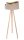 Stehlampe MANDAN Beige Gold Dreibein 145cm Wohnzimmer