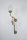 Blendarme Wandleuchte Messing Glas Blau H:86 cm E27