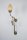 Wohnliche Wandlampe Messing Glas Elfenbein E27 H:86 cm