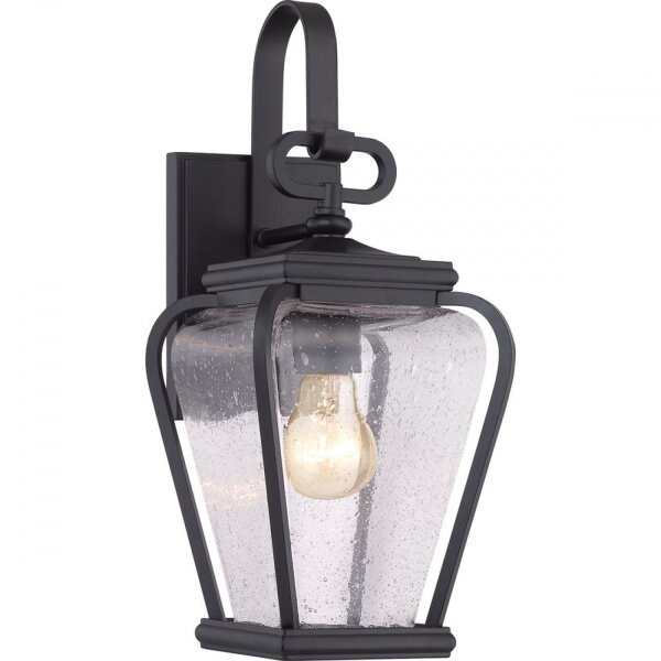 Wandlampe Schwarz IP44 Metall außen Vintage BIBURY