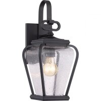 Wandlampe Schwarz IP44 Metall außen Vintage BIBURY