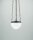 Runde Pendelleuchte Antik Messing Glas E27 &Oslash;17 cm