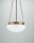Pendelleuchte Messing Glas blendarm E27 &Oslash;30 cm rund