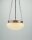 H&auml;ngelampe Messing Glas Elfenbein blendarm E27 &Oslash;30 cm
